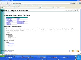 Queen's Temple Publications